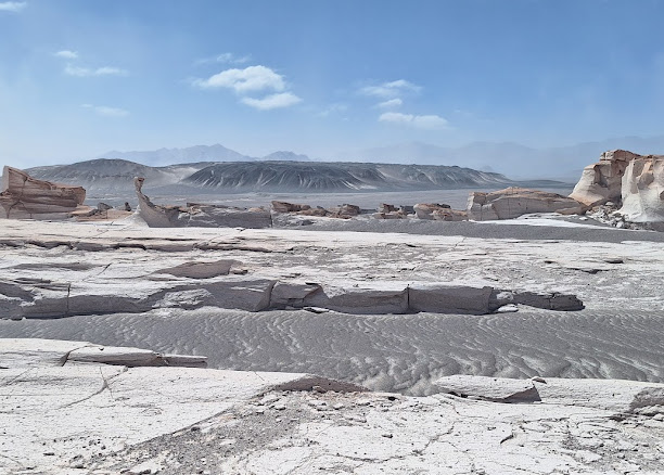 Paisaje blanco de Piedra Pómez